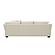 Aria L-shaped Sectional w/Nailhead Oatmeal by Coaster