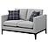 Apperson Cushioned Back Loveseat Light Grey by Coaster