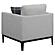 Apperson Cushioned Back Arm Chair Light Grey by Coaster