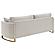 Corliss 2-piece Arched Arms Living Room Set Beige and Rose Brass by Coaster
