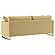 Corliss Upholstered Curved Track Arm Sofa Camel by Coaster