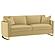 Corliss Upholstered Curved Track Arm Sofa Camel by Coaster