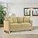 Corliss Upholstered Curved Track Arm Loveseat Camel by Coaster