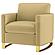 Corliss Upholstered Curved Track Arm Chair Camel by Coaster