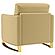 Corliss Upholstered Curved Track Arm Chair Camel by Coaster