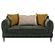 Jade Chenille Upholstered Modern Track Arm Loveseat Green by Coaster