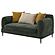 Jade Chenille Upholstered Modern Track Arm Loveseat Green by Coaster