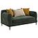 Jade Chenille Upholstered Modern Track Arm Loveseat Green by Coaster