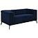 Chalet 2-piece Tuxedo Arm Living Room Set Blue by Coaster