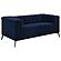 Chalet Tuxedo Arm Loveseat Blue by Coaster