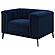 Chalet Tuxedo Arm Chair Blue by Coaster