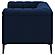 Chalet Tuxedo Arm Chair Blue by Coaster