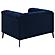 Chalet Tuxedo Arm Chair Blue by Coaster