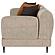 Jade Chenille Upholstered Sculpted Track Arm Sofa Latte by Coaster