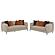 Jade 2-piece Chenille Upholstered Sofa Set Latte by Coaster