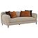 Jade Chenille Upholstered Sculpted Track Arm Sofa Latte by Coaster