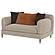 Jade Chenille Upholstered Sculpted Track Arm Loveseat Latte by Coaster
