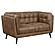 Thatcher Upholstered Button Tufted Loveseat Brown by Coaster