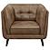 Thatcher Upholstered Button Tufted Chair Brown by Coaster
