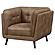 Thatcher Upholstered Button Tufted Chair Brown by Coaster