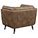 Thatcher Upholstered Button Tufted Chair Brown by Coaster