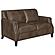 Leaton Upholstered Recessed Arms Loveseat Brown Sugar by Coaster