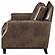 Leaton Upholstered Recessed Arm Chair Brown Sugar by Coaster