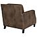 Leaton Upholstered Recessed Arm Chair Brown Sugar by Coaster