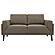Rilynn Upholstered Track Arms Loveseat Brown by Coaster