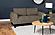 Rilynn Upholstered Track Arms Loveseat Brown by Coaster