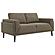 Rilynn Upholstered Track Arms Loveseat Brown by Coaster