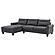 Caspian Upholstered Curved Arms Sectional Sofa Grey by Coaster
