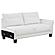 Caspian Upholstered Curved Arms Sectional Sofa White and Black by Coaster