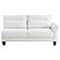 Caspian Upholstered Curved Arms Sectional Sofa White and Black by Coaster