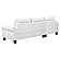 Caspian Upholstered Curved Arms Sectional Sofa White and Black by Coaster