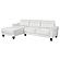 Caspian Upholstered Curved Arms Sectional Sofa White and Black by Coaster