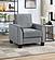 Davis Upholstered Rolled Arm Accent Chair Grey by Coaster