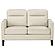 Jonah Upholstered Track Arm Loveseat Ivory by Coaster