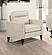 Jonah Upholstered Track Arm Accent Club Chair Ivory by Coaster