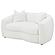 Isabella Upholstered Tight Back Loveseat White by Coaster