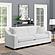 Ashlyn Upholstered Sloped Arms Sofa White by Coaster