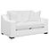 Ashlyn Upholstered Sloped Arms Loveseat White by Coaster