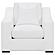 Ashlyn Upholstered Sloped Arms Chair White by Coaster