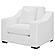 Ashlyn Upholstered Sloped Arms Chair White by Coaster