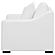 Ashlyn Upholstered Sloped Arms Chair White by Coaster