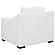 Ashlyn Upholstered Sloped Arms Chair White by Coaster