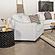 Ashlyn Upholstered Sloped Arms Chair White by Coaster
