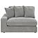 Blaine Upholstered Reversible Sectional Sofa Set w/Armless Chair Fog by Coaster