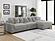 Blaine Upholstered Reversible Sectional Sofa Set w/Armless Chair Fog by Coaster