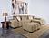 Octavia Upholstered Sectional Chaise Sofa Camel by Coaster